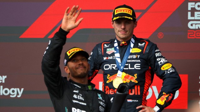 Formula 1 in Austin: If the race had lasted a little longer, Lewis Hamilton (left) might have been at the top of the podium instead of Max Verstappen.