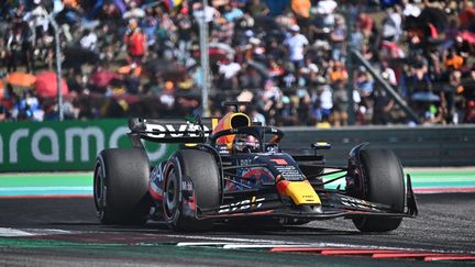 Max Verstappen (Red Bull) during the United States Grand Prix, in Austin (Texas), October 22, 2023. (CHANDAN KHANNA / AFP)