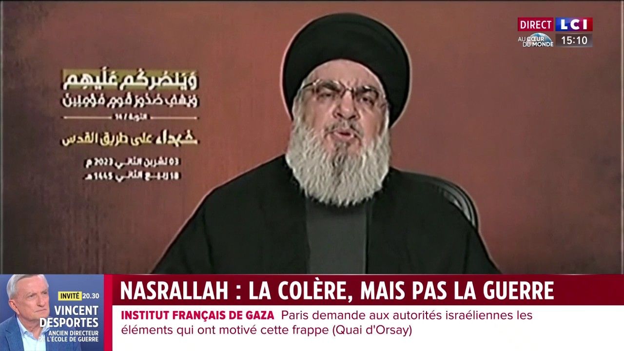 Discours de Nasrallah au Liban : la colère mais pas la guerre