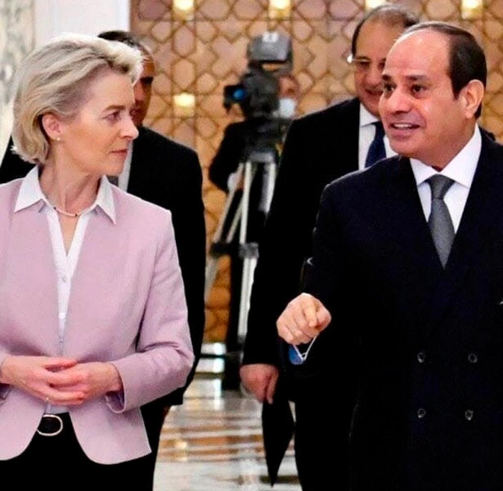 Mit der EU im Gespräch: Kommissionschefin Ursula von der Leyen besucht 2022 den ägyptischen Präsidenten Abdel Fattah al-Sisi