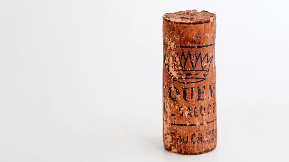 An old cork from a wine bottle