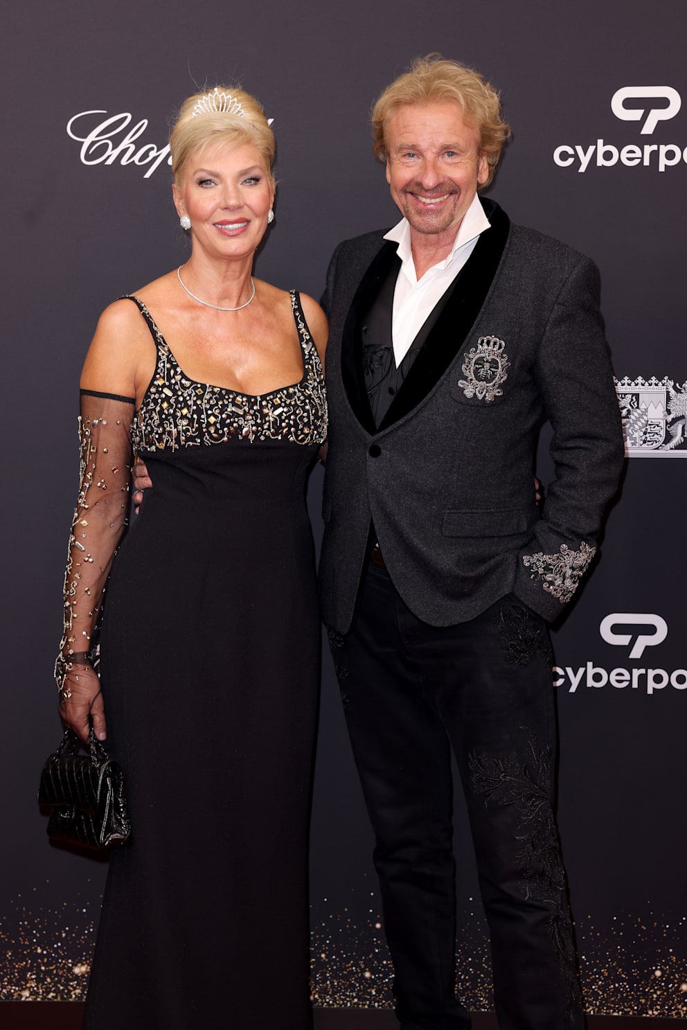 Presenter titan Thomas Gottschalk (73) enjoyed the evening with his girlfriend Karina Mroß (61)