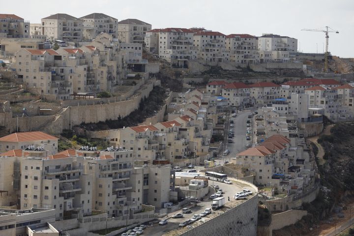 La colonie de Beitar Illit, deuxième plus grande implantation en Cisjordanie occupée, avec plus de 63 000 habitants. Ici en février 2018. (MENAHEM KAHANA / AFP)