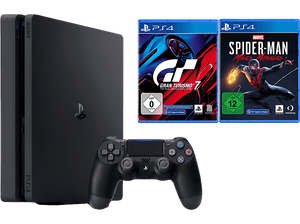 SONY PlayStation 4 500GB Black + GT + 7 Marvel's Spider-Man: Miles Morales