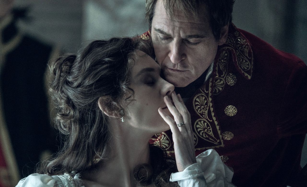Vanessa Kirby and Joaquin Phoenix in "Napoleon" by Ridley Scott. [Sony Pictures]