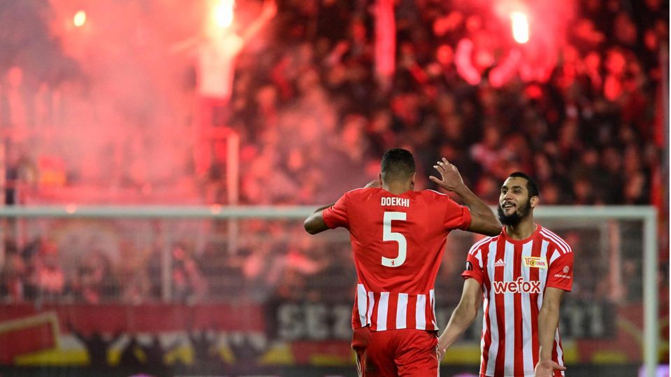 The score was 3:1.  Union Berlin beat Ajax Amsterdam in the play-offs for the Europa League round of 16