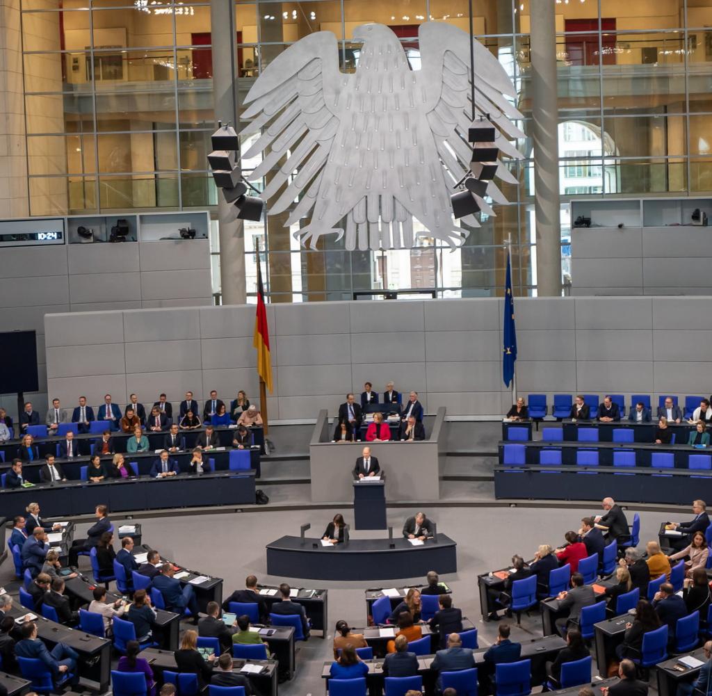 A look at the Bundestag, where the budget crisis continues to be the dominant issue