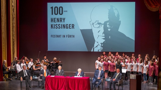 Henry Kissinger: A big stage was set for Kissinger on his 100th birthday in June in Fürth.