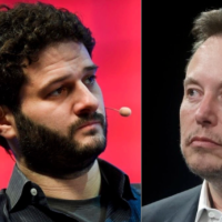 Dustin Moskovitz (left) sharply criticizes Elon Musk (right).