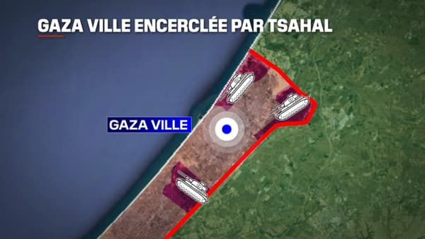 La bande de Gaza encerclée par l'armée israélienne