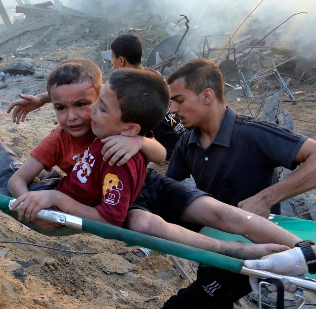 Evakuierung von Verwundeten im Gaza-Streifen