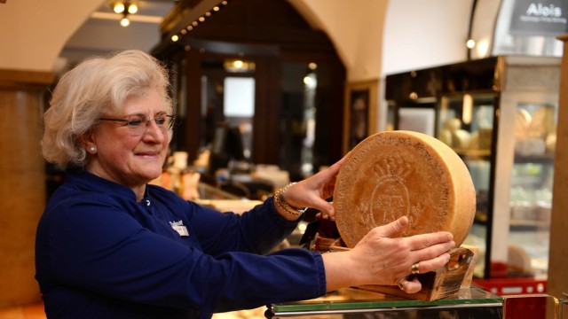Career paths: Gabriele Bachmann has around 150 types of cheese in her counter at Dallmayr.