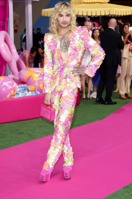 First open-air artists in the Olympic Park: Known not just from the catwalk: Bill Kaulitz from Tokio Hotel (here at the "Barbie"-Film premiere in Berlin).