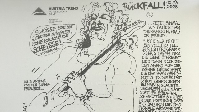 Austro-pop legends: The sufferings of the old rockers: Even when making music with the EAV, Thomas Spitzer is plagued by lost love, as he says in one of the letters "Rona" drew.