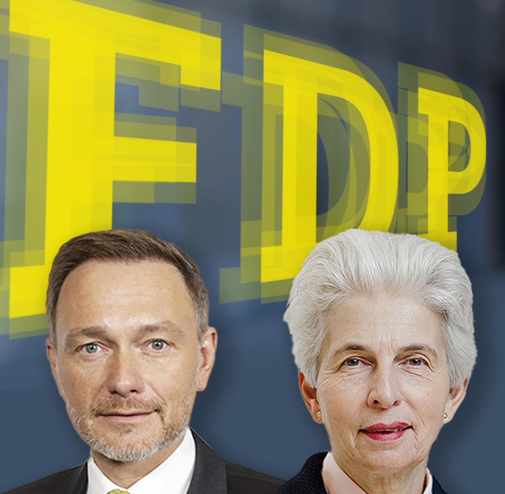 FDP leader Christian Lindner, defense politician Marie-Agnes Strack-Zimmermann