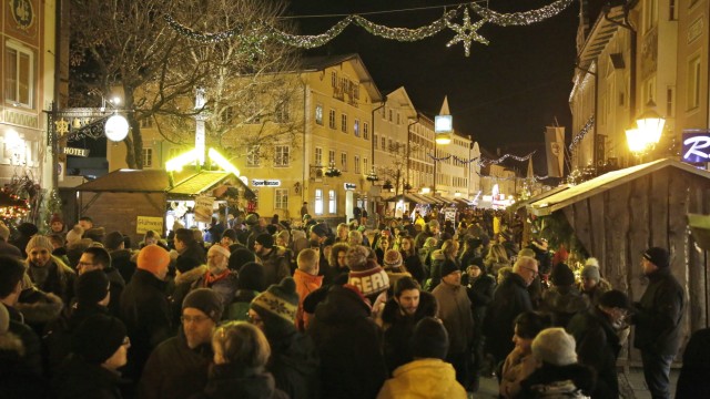 Shock about copyright costs: According to market manager David Wehner, there is no music that provides constant sound from loudspeakers in the stalls at the Wolfratshausen Christmas market.