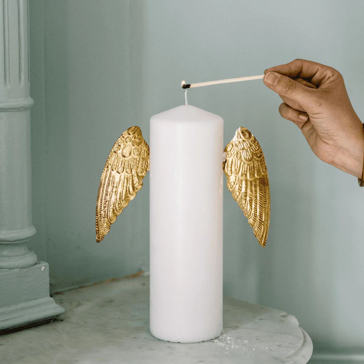 Wings Gold Candle Jewel 