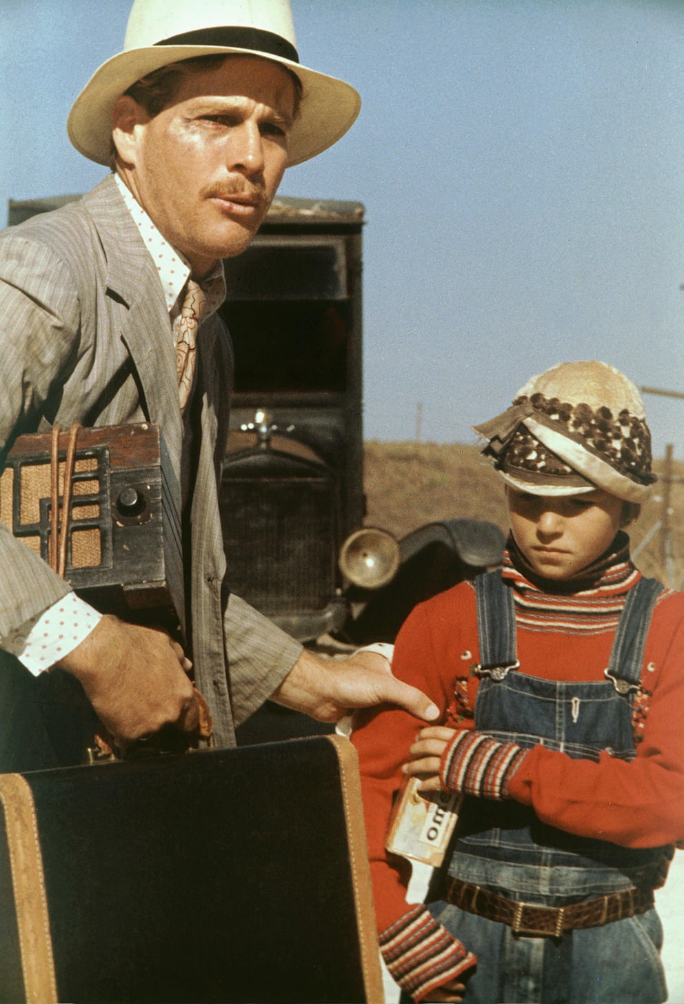 The actor with his daughter Tatum in the film “Paper Moon” (1973), a tragicomic road movie