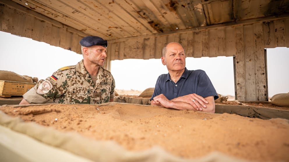 Chancellor Scholz has also visited Bundeswehr soldiers in Niger