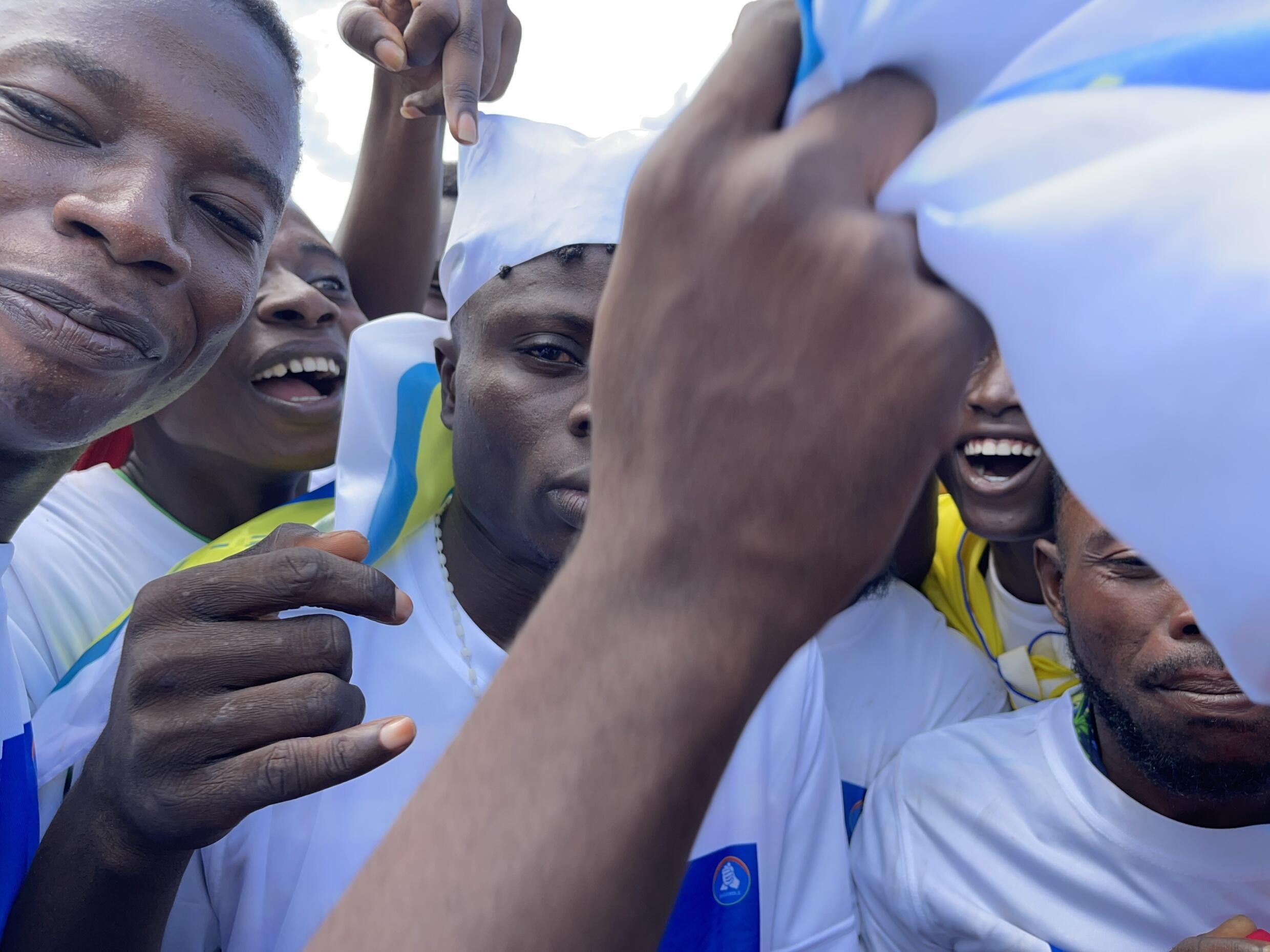 Supporters of Moïse Katumbi.