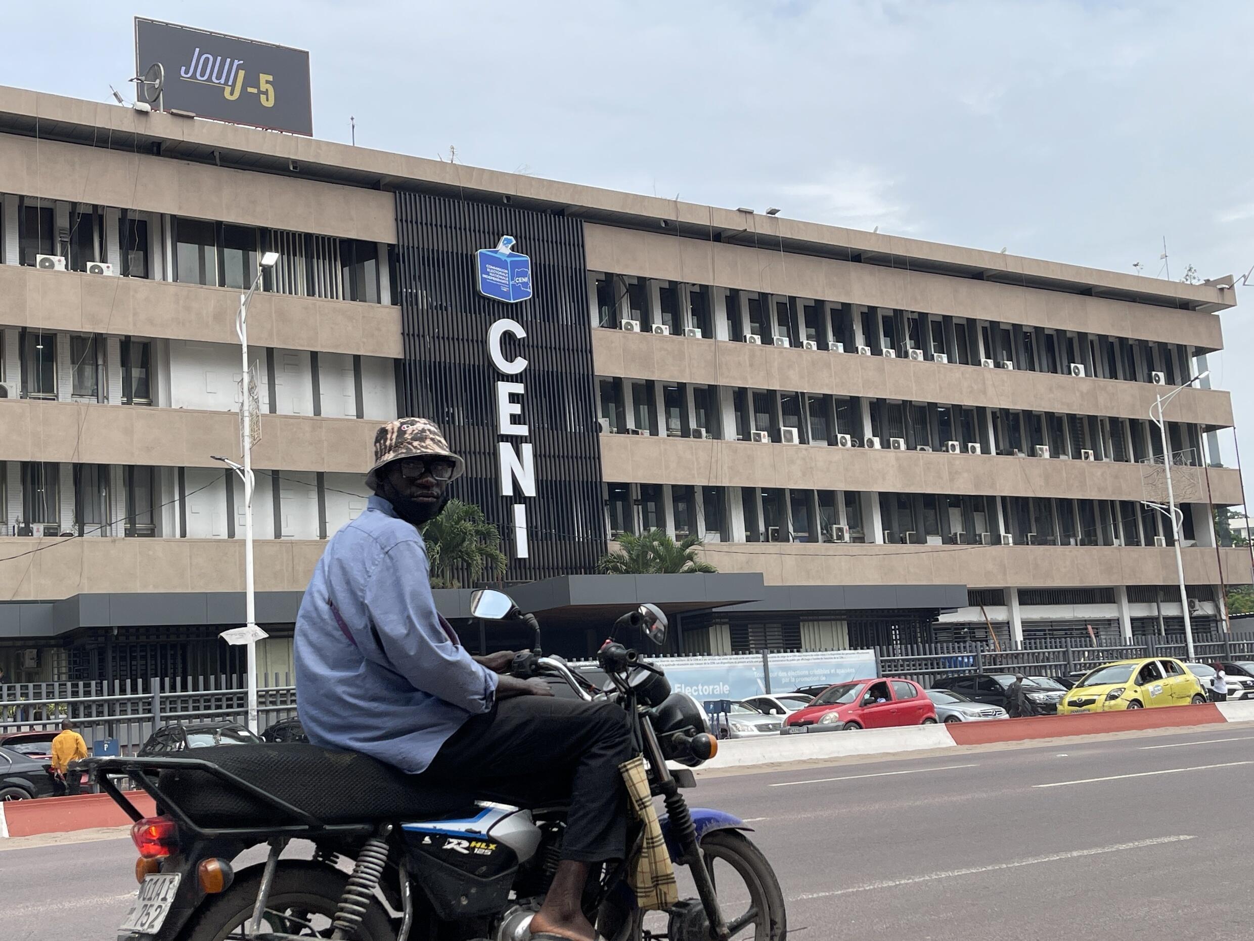 A building in Kinshasa.