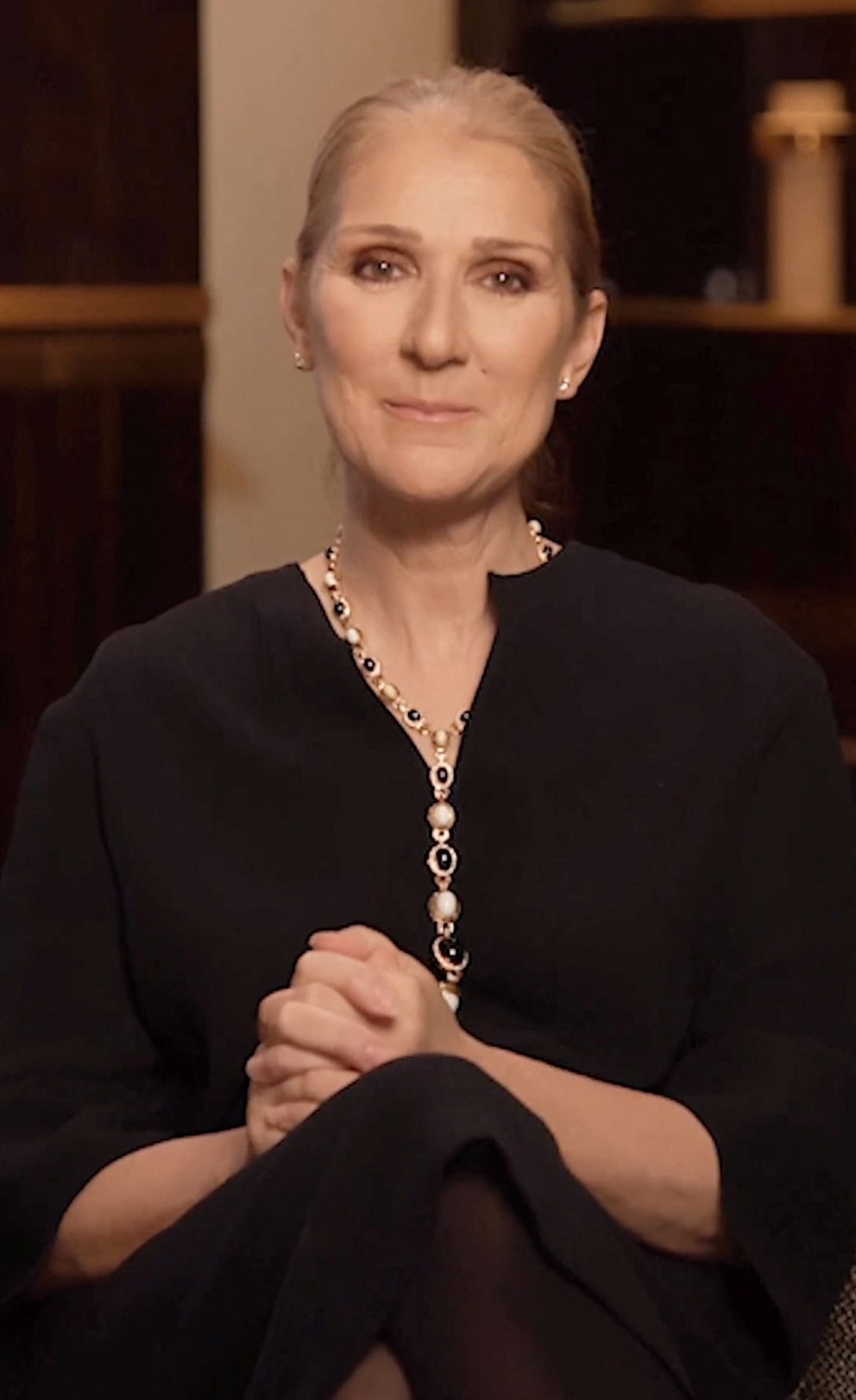 In the video, Celine Dion told her fans a year ago that she was suffering from the disease