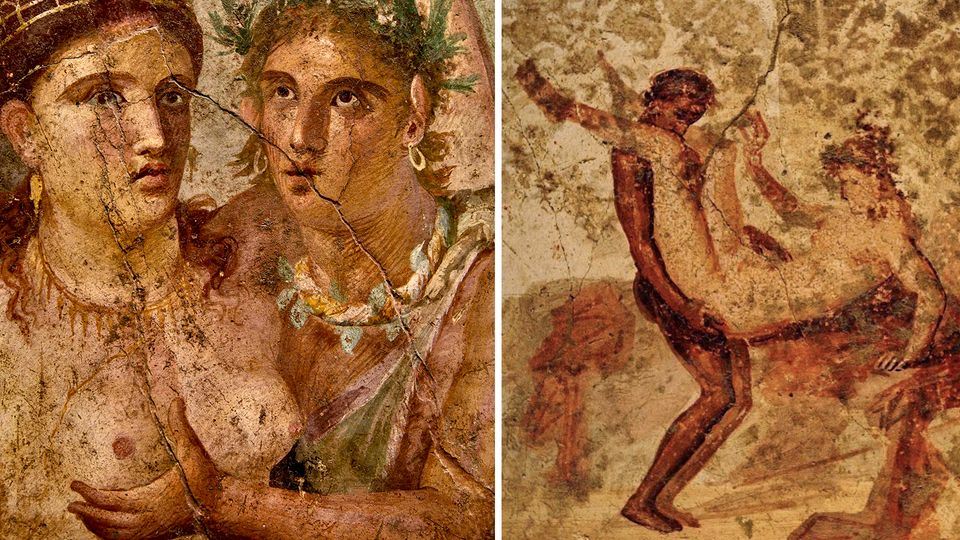 Numerous erotic depictions from antiquity have been preserved in Pompeii.