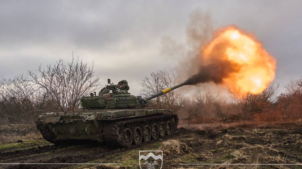 Main battle tanks of the Ukrainian 10th Mountain Assault Brigade