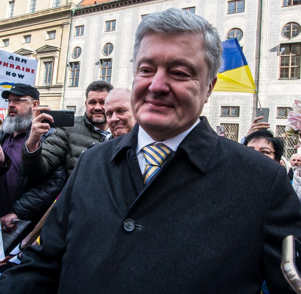 Poroshenko at the security conference in February in Munich