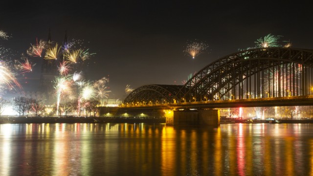 Fireworks: The fireworks in Cologne last year.
