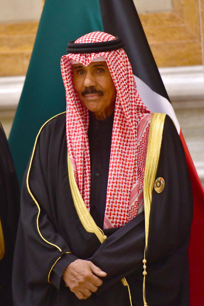 The Emir of Kuwait, Nawaf Al-Ahmad Al-Jaber Al-Sabah, in Kuwait, December 5, 2017. 