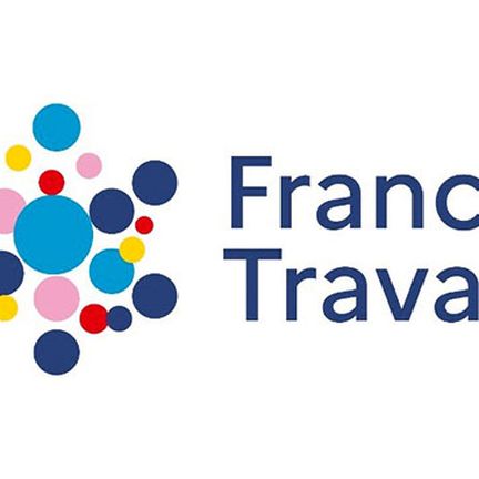 The logo of France Travail, which succeeds Pôle emploi from January 1, 2024. (MINISTERE DU LABOR / FRANCE TRAVAIL)