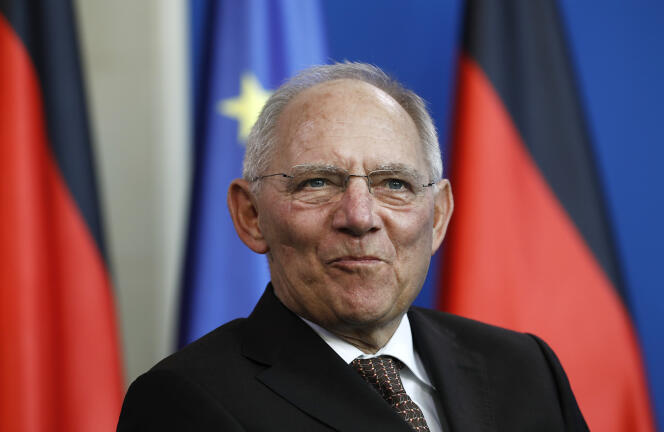 Wolfgang Schäuble, February 10, 2017, at the chancellery in Berlin. 