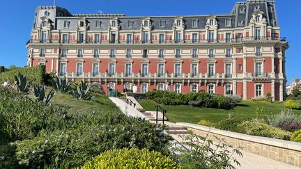 The Hôtel du Palais in Biarritz on June 5, 2022. (CAROLINE BLUMBERG / MAXPPP)
