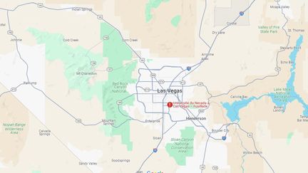 A shooting left several injured near the University of Nevada in Las Vegas (United States), on December 6, 2023. (GOOGLE MAPS / FRANCEINFO)