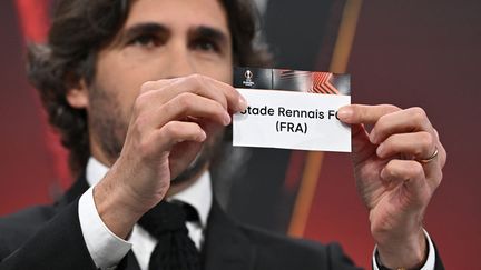 Stade Rennais inherited AC Milan in the Europa League play-off draw on December 18, 2023. (FABRICE COFFRINI / AFP)