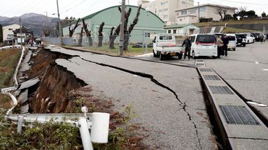 Wajima après le tremblement de terre.