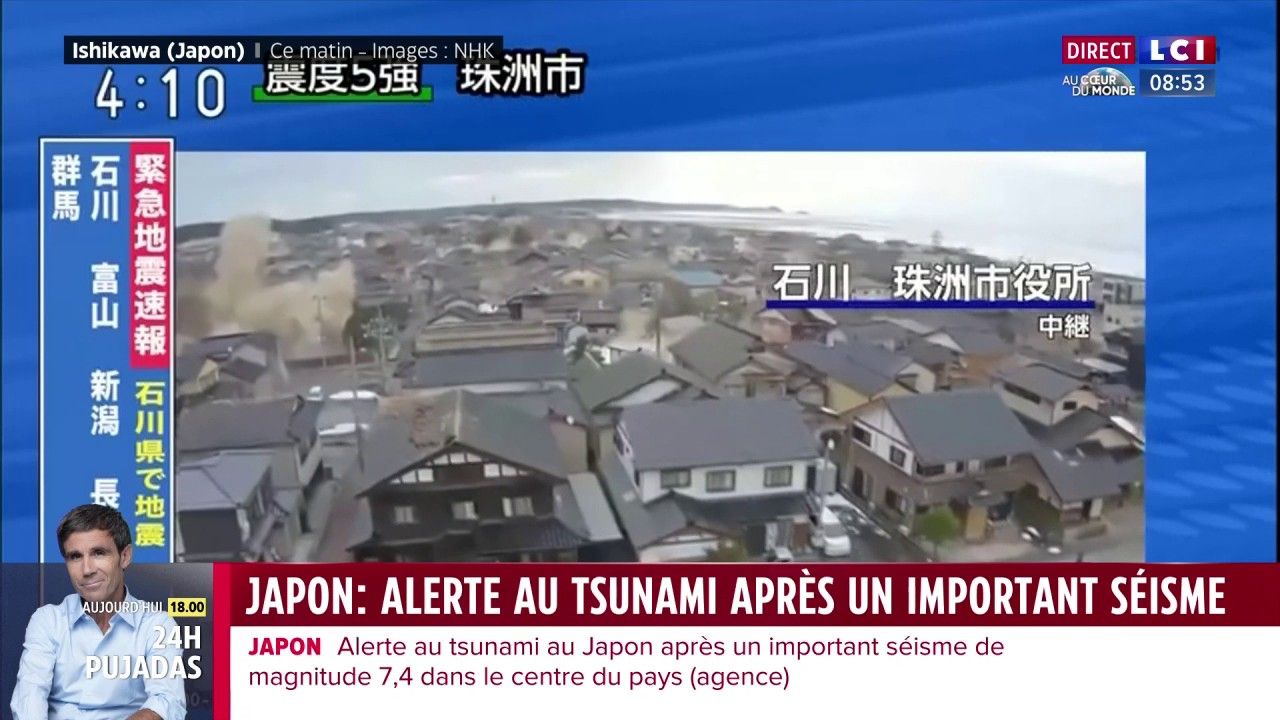 Japon : alerte au Tsunami après un important séisme