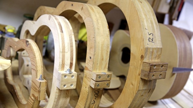 Instrument making: More than 40 models are made in his workshop.