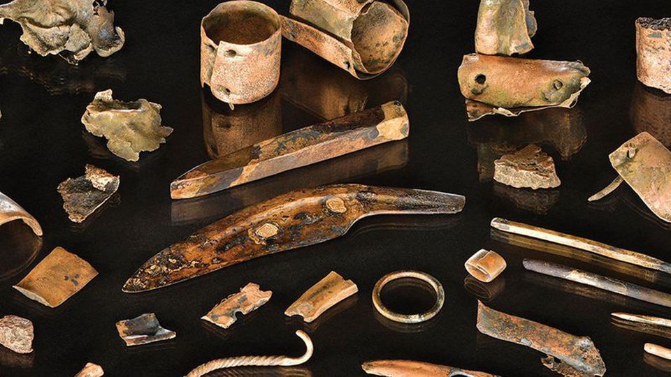 The tools have had a long journey; they were brought from southern Europe to the Baltic Sea.