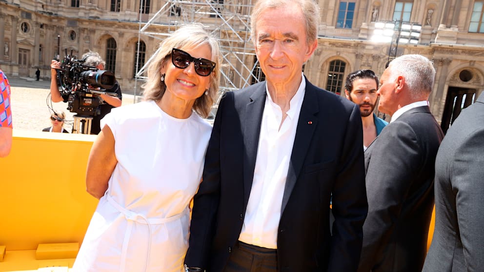 Bernhard Arnault with his wife Hélène last summer