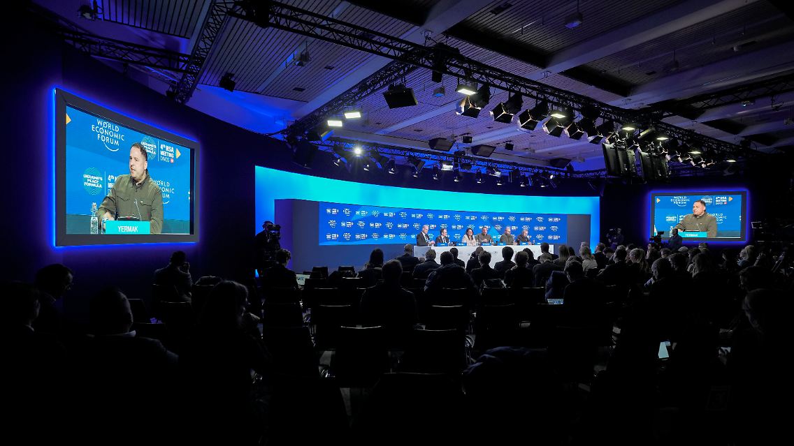 Jermak bei der Ukraine-Konferenz in Davos
