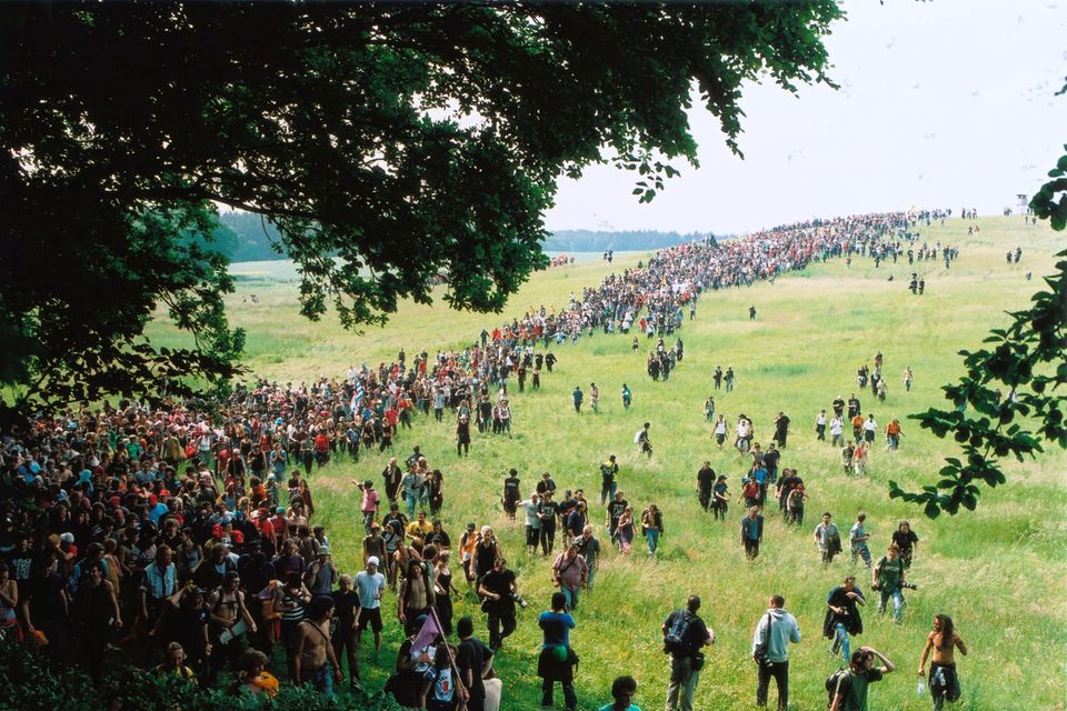 That was the summit: demonstrators near Bad Doberan on the occasion of the G-8 meeting in Heiligendamm
