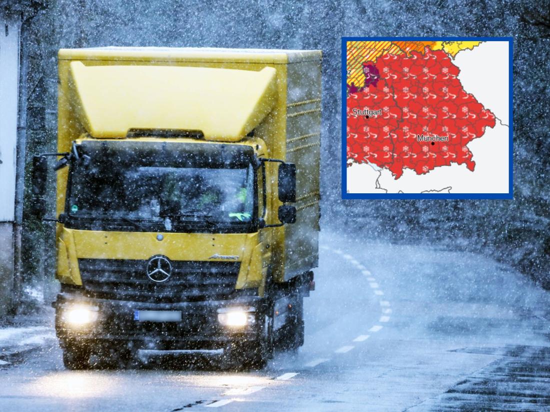 The German Weather Service warns urgently of a high risk of black ice from Wednesday morning.