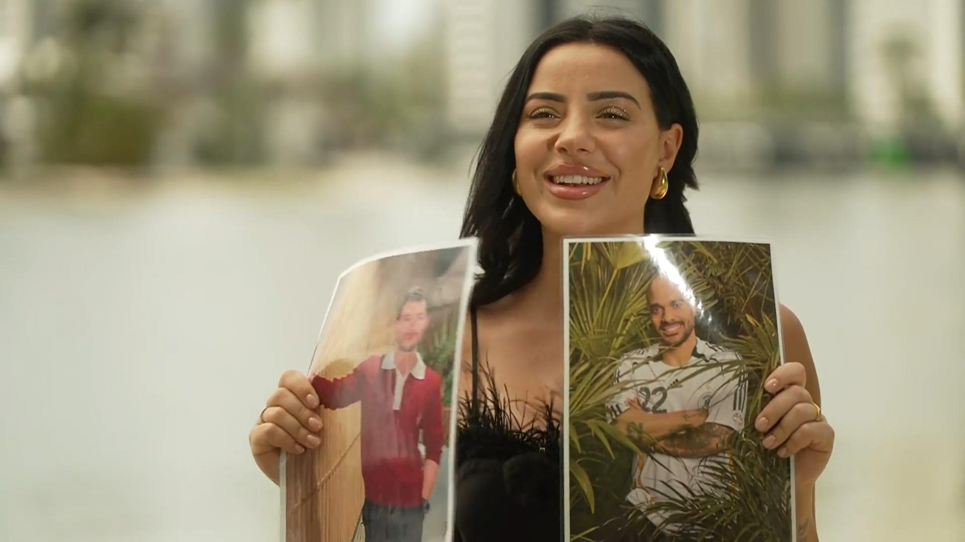 Who will be your number one?  Leyla Lahouar plays Hot or Not Flirtalarm in the jungle camp