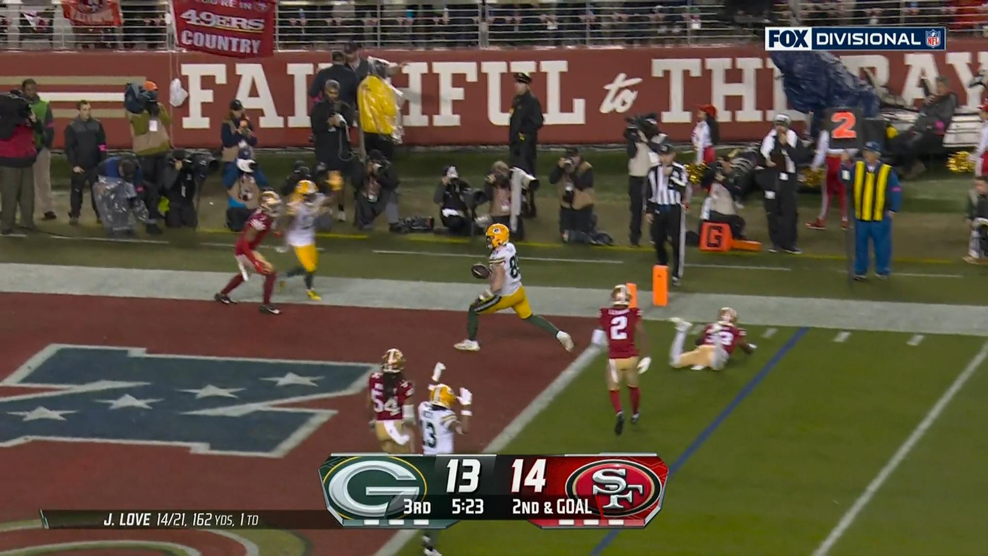 Packers are in the end zone again!  Will they create a sensation?