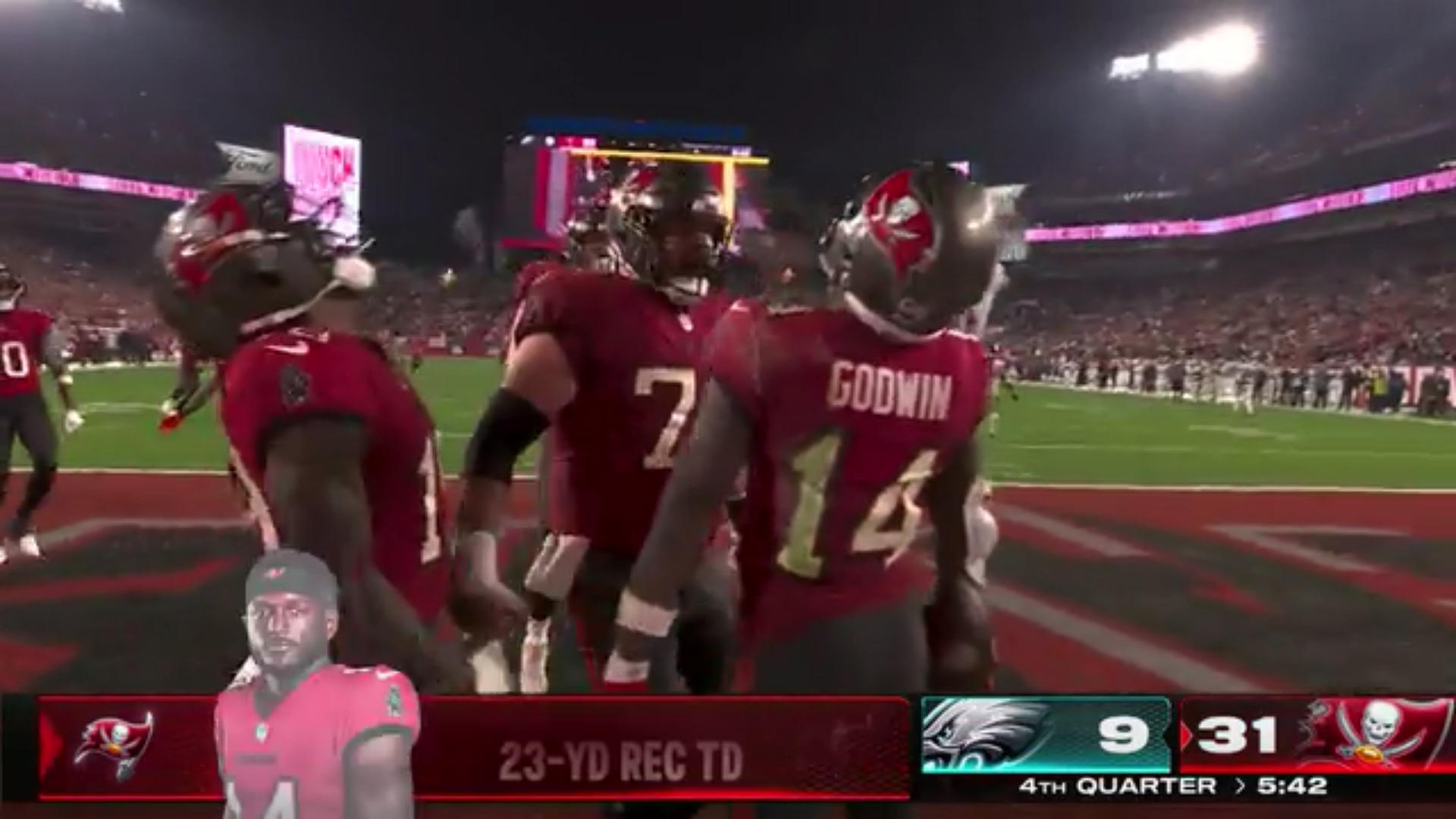 Bucs throw out disastrous Eagles The highlights in the video!