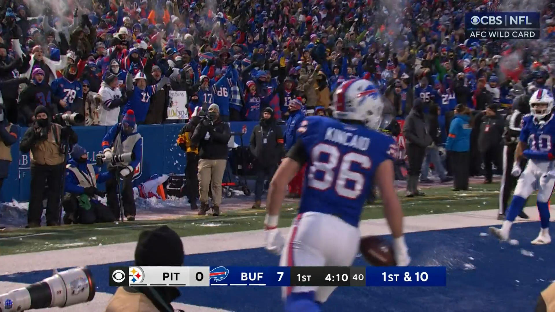 Second touchdown, second snowball party Good mood in Buffalo