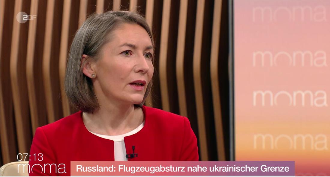 Ukraine War: Military expert Claudia Major in ZDF’s “Morgenmagazin” on January 25, 2024