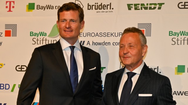Agricultural group: Markus Pöllinger (left) and Klaus Josef Lutz during a charity event for the group in 2022.